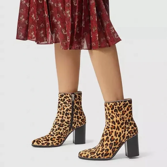 Coach DREA Beaded HairCalf Boots - Size 10 Preloved - Picture 5 of 9